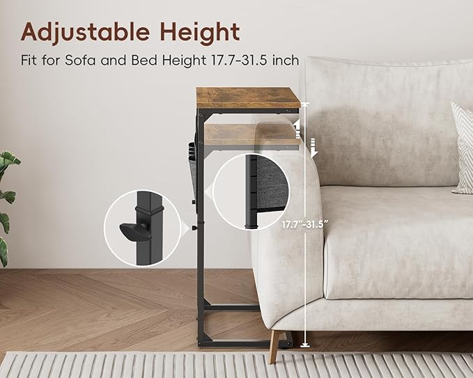 Vagusicc C-Shaped End Table Set of 2 - Image 4