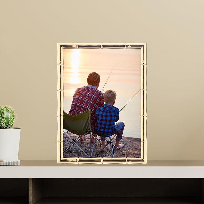 Lawrence Frames 5" W x 7" H Gold Metal Picture Frame - Image 2