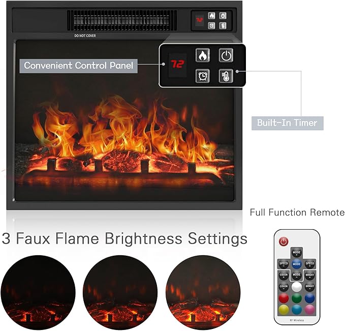 YESHOMY Fireplace TV Stand - Image 5