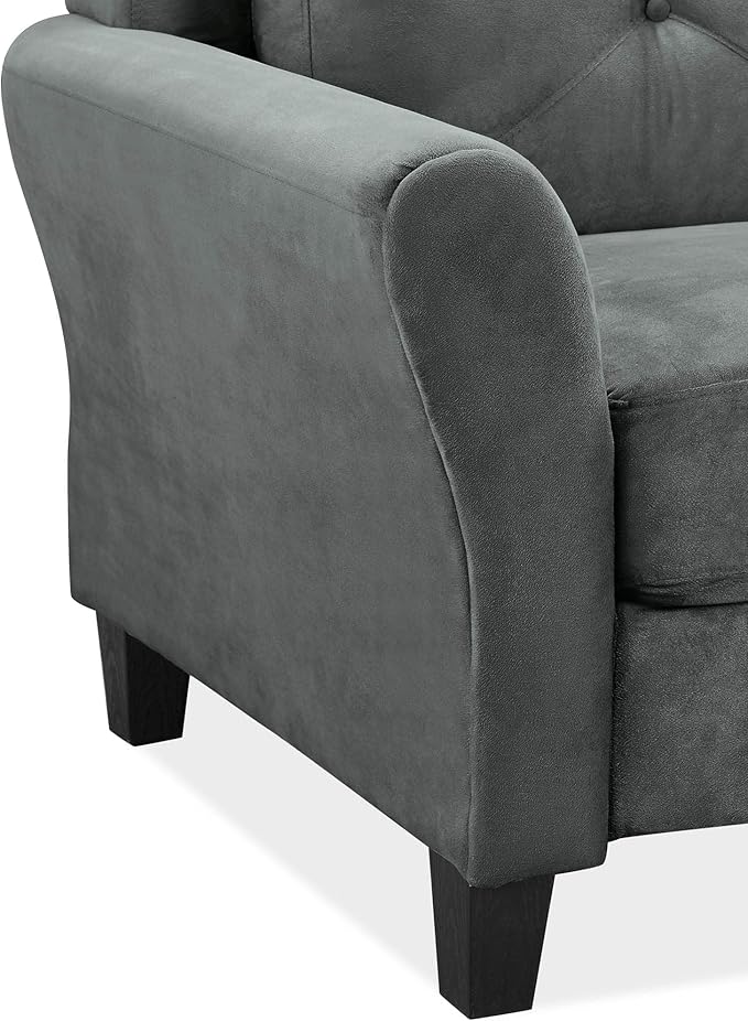 Lifestyle Solutions Harrington Sofa in Grey, Dark Grey - Image 4