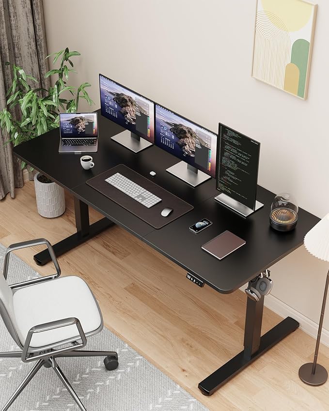 Standing Desk, Large Height Adjustable Electric Stand up Desk, 55 x 24 Inches - Image 2