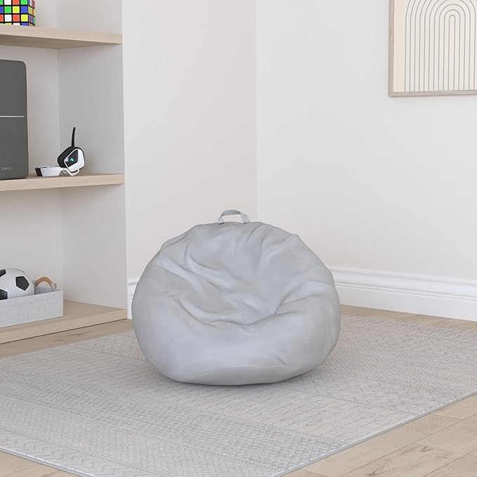 Stuffed Animal Storage Bean Bag Chair Cover Washable Ultra Soft Corduroy Bean - Image 2
