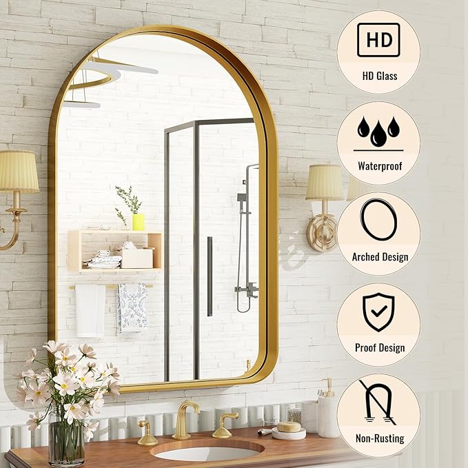 Arched Bathroom Mirror - Image 4