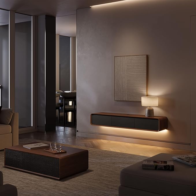 POVISON Fully Assembled Floating TV Stand - Image 7