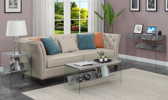 Convenience Concepts SoHo Modern Living Storage Shelf, Contemporary Coffee Table - Image 6