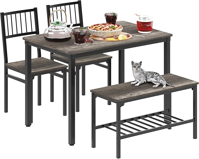 Teraves Dining Table Set for 4/Computer Desk, Kitchen Table by Teraves