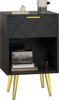 Black Nightstand, Bedside Table by MMEOLUOOK