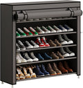 Calmootey 5 Tier Shoe Rack Organizer to Hold 25 Pairs, Portable Shoe Shelf by Calmootey
