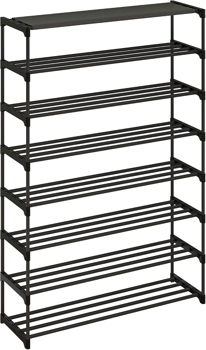 Calmootey 8-Tier Shoe Rack, Tall Large Capacity 40 Pairs Shoes Storage Organizer - Image 5