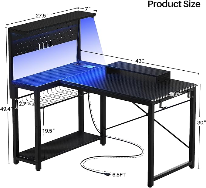 Homieasy Small Gaming Desk - Image 3