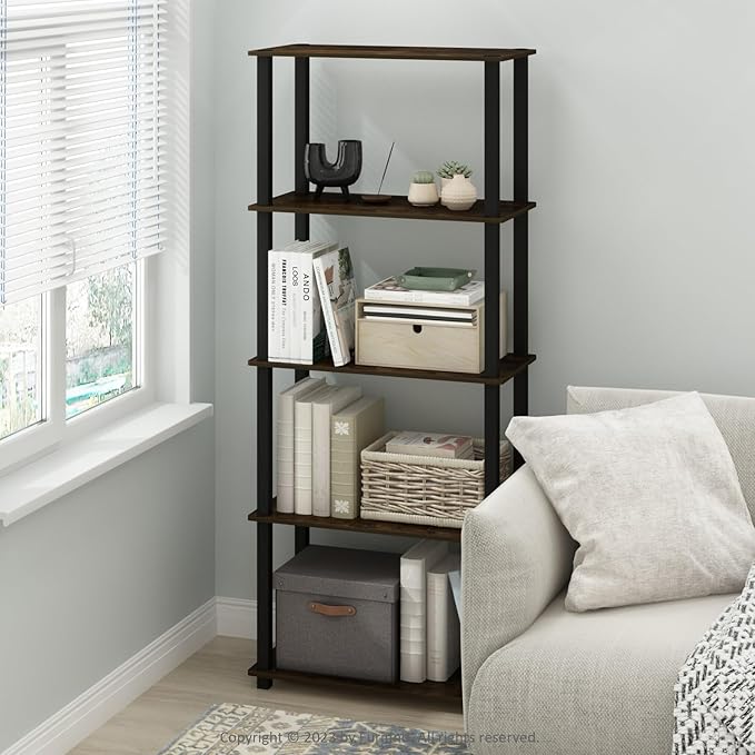 Furinno Turn-S-Tube 3-Tier Compact Multipurpose Shelf Display Rack - Image 2