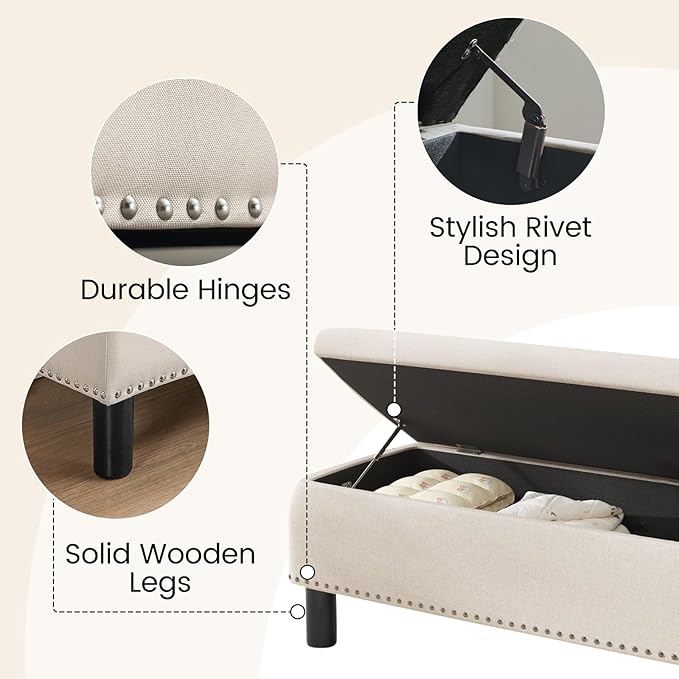 Furniliving 42” Ottoman Bench - Image 5