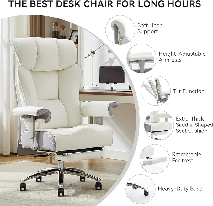 Efomao Big and Tall Office Chair 450LBS - Image 4