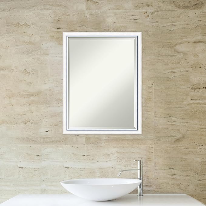 Amanti Art White Bathroom Mirror - Image 6