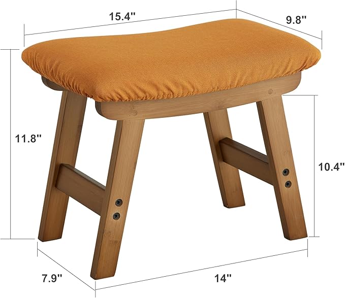 Foot Stool Ottoman Foot Rest Under Desk, Small Stool - Image 3