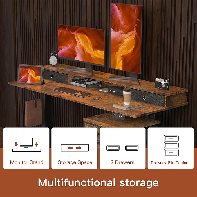 63 Inch Electric Standing Desk - Image 6