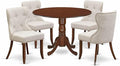 East West Furniture DLSI5-MAH-35 5 Piece Kitchen Table & Chairs Set Includes a by EastWestFurniture