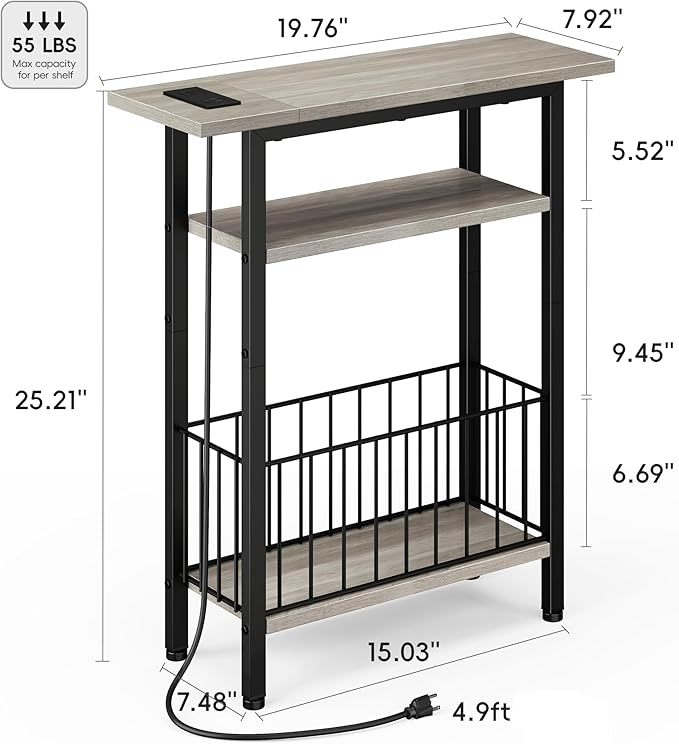 Vagusicc Narrow Side Table - Image 3