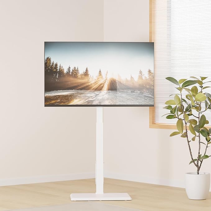WALI Floor TV Stand with Power Outlet, Tall TV Stand Mount - Image 7