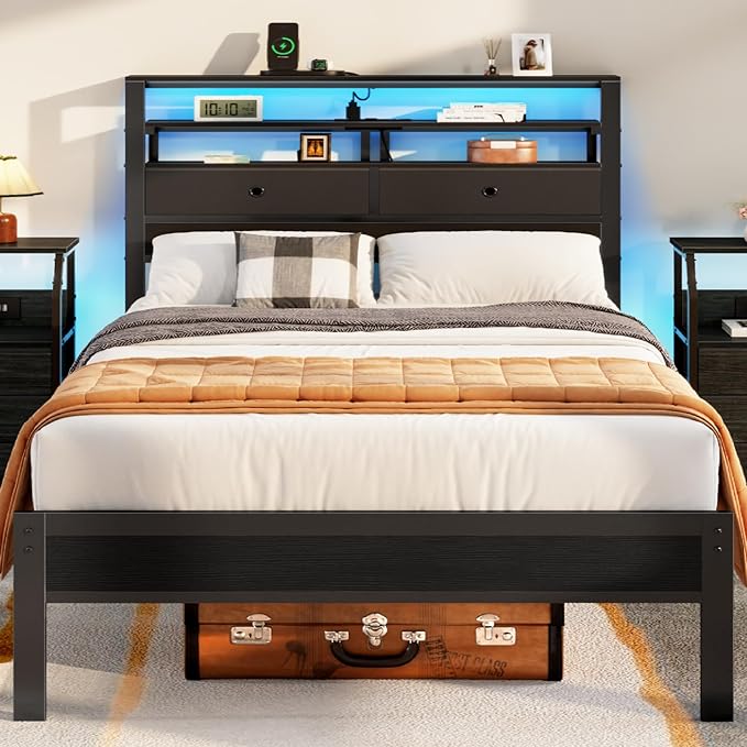 Furnulem Full Size Bed Frame by Furnulem