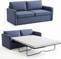 Queen Pull Out Sofa Bed, 2-in-1 Convertible Sleeper Sofa Couch by Mixcous