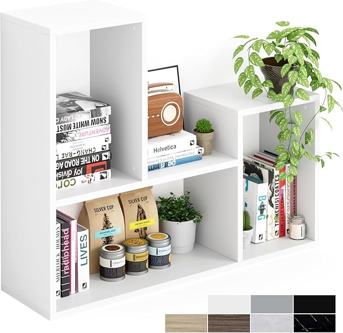 Kaboon Free-Form Modular Shelving Unit, Freestanding Bookcase 10 Inches Deep by Kaboon