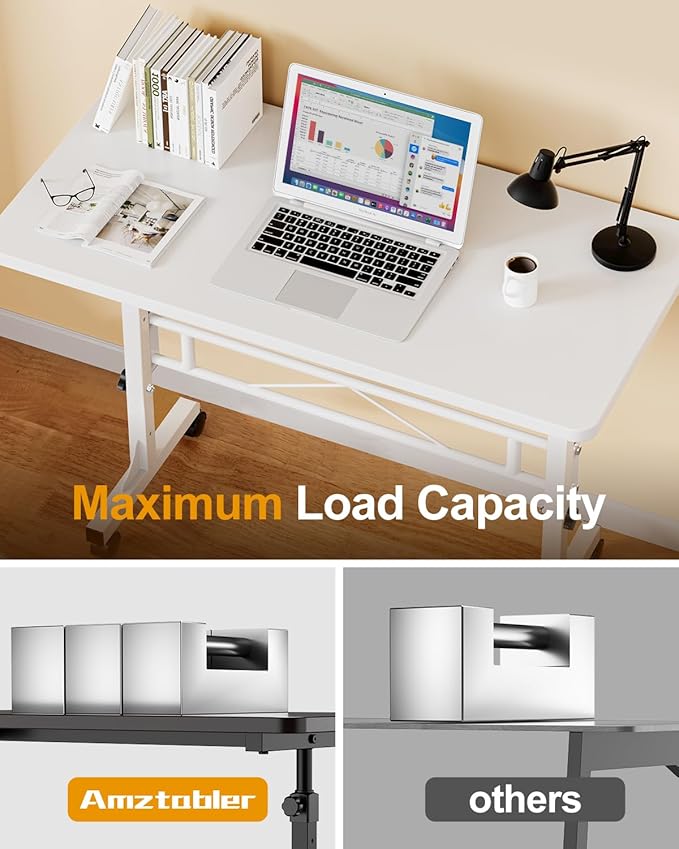Small Standing Desk Adjustable Height, Mobile Stand Up Desk - Image 4