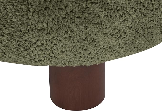 Christopher Knight Home Elvina Boucle Fabric Accent Chair, Solid Wood Single - Image 11