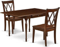East West Furniture MZCL3-MAH-W 3 Piece Kitchen Table Set by EastWestFurniture