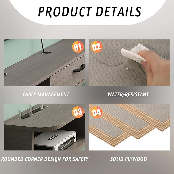 Pmnianhua Floating TV Stand, Floating TV Shelf - Image 5