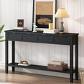 Ball & Cast 60“ Contemporary 4 Drawers Console Table, Long Narrow Entryway-Table by BallCast