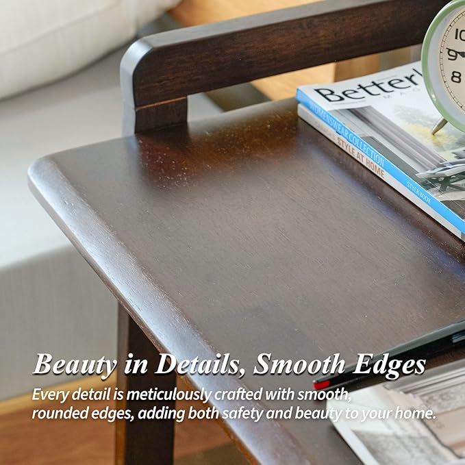 Computer Desk, Foldable Desk, Home Office Desks, Solid Wood Writing Desk - Image 8