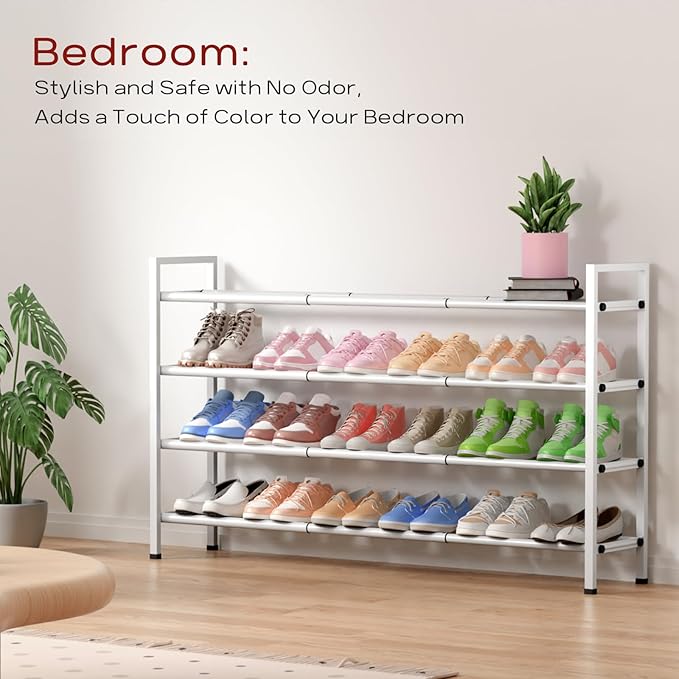 Bumusty 4-Tier Long Expandable Shoe Rack - Image 4
