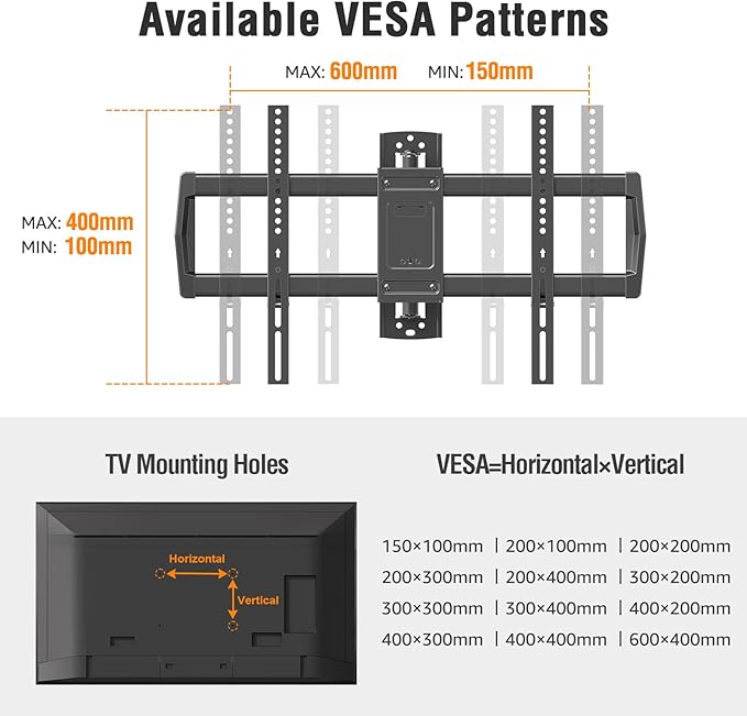 ELIVED Long Arm TV Wall Mount for Most 42-75 Inch TVs, 37.9 Inch Long Extension - Image 9