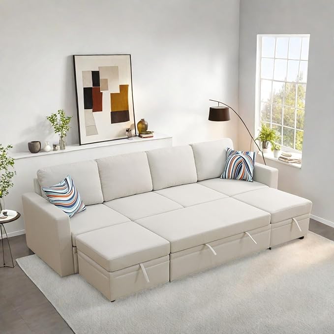 102 Inch L Shaped Sectional Couch - Image 7