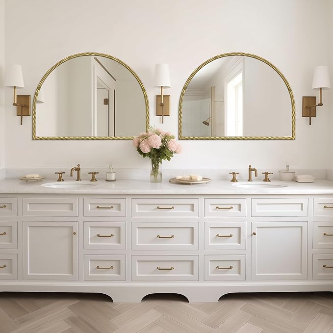 WallBeyond Gold Vintage Mirror for Vanity 32x24 Inch, Living Room - Image 5