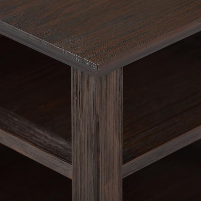 SIMPLIHOME Acadian SOLID WOOD 19 Inch Wide Square Transitional End Table in - Image 7
