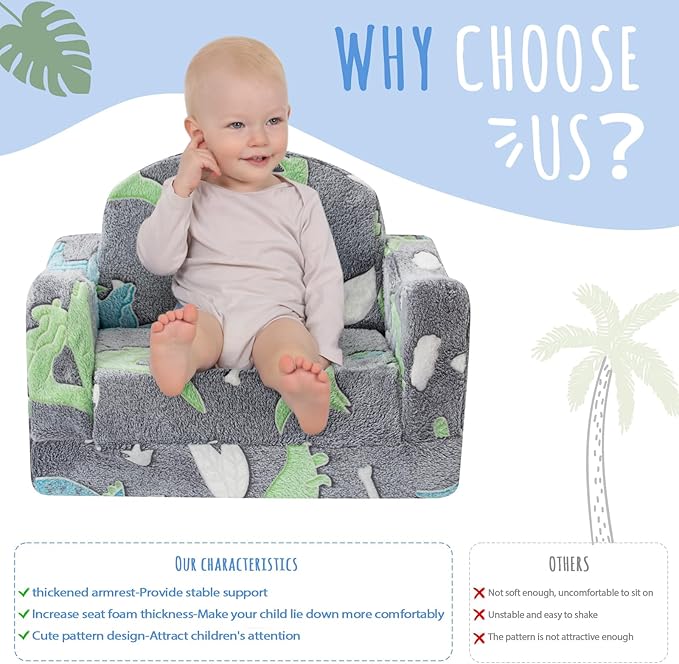 Thick Comfy Toddler Chair and Couch - Image 5