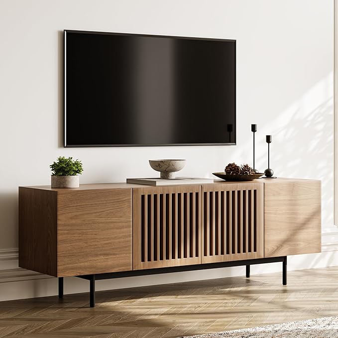 POVISON Full Assembled Mid-Century Modern TV Stand by POVISON