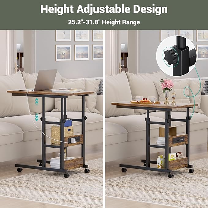 Height Adjustable End Table - Image 3