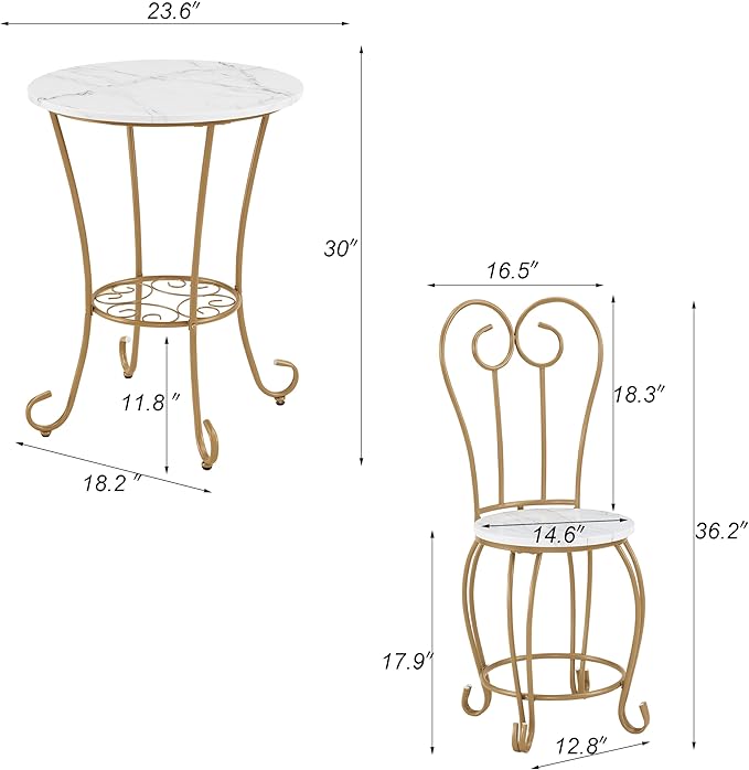 JOIN IRON 2-Piece Bistro Dining Set - Image 2