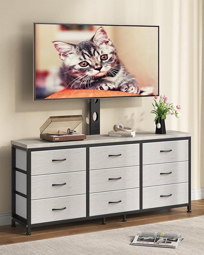 TV Stand with Mount for 32/55/65/75/85 inch TVs, Entertainment Center with 9 by Unknown