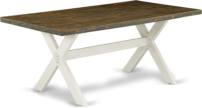 East West Furniture X077EN206-7 7 Piece Modern Dining Table Set Consist of a - Image 3