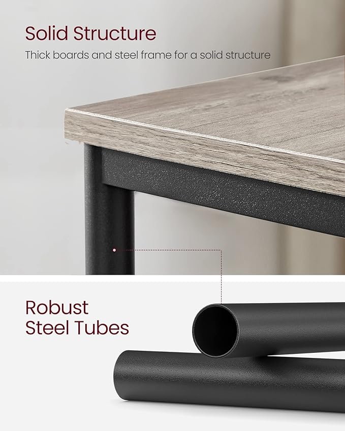 VASAGLE Side Table, Small End Table, Tall Nightstand - Image 7
