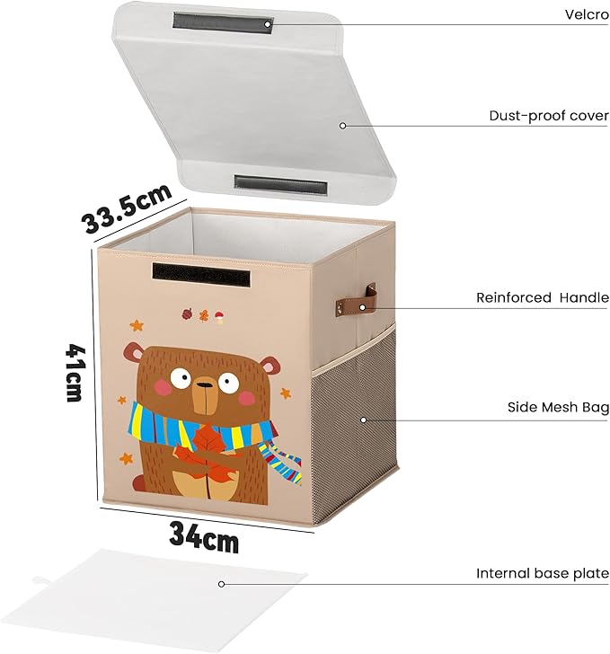 40L Large Toy Storage Box with Lid, Large Toy Box Chest - Image 3