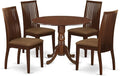 East West Furniture DLIP5-MAH-C 5 Piece Modern Dining Table Set Includes a by EastWestFurniture
