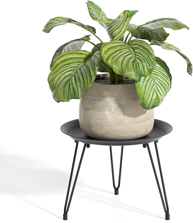 SUEH DESIGN Plant Stand Indoor, Metal Plant Stand Round Plant Table Heavy Duty by SUEHDESIGN