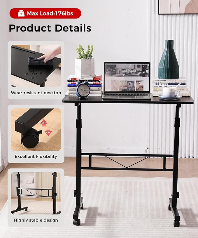 Standing Desk Adjustable Height, Mobile Stand Up Desks - Image 5