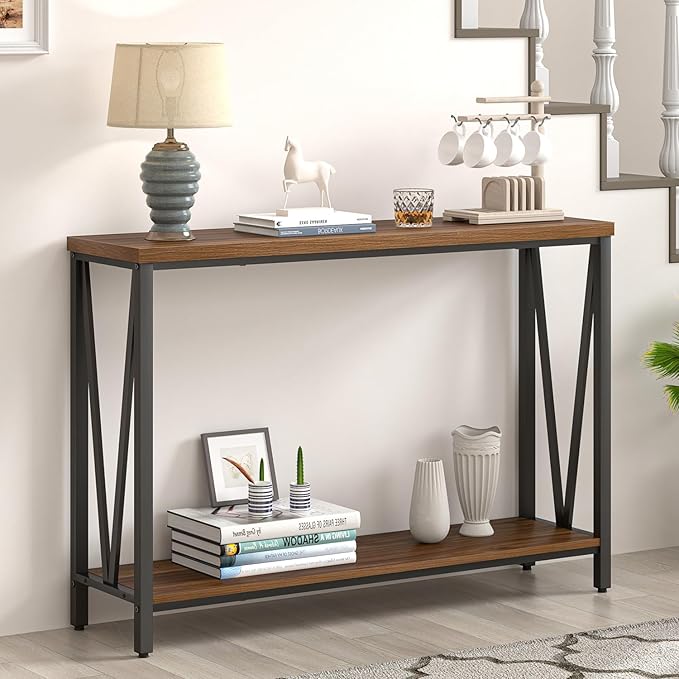 FOLUBAN Entryway Table, Narrow Console Table, Modern Sofa Table by FOLUBAN
