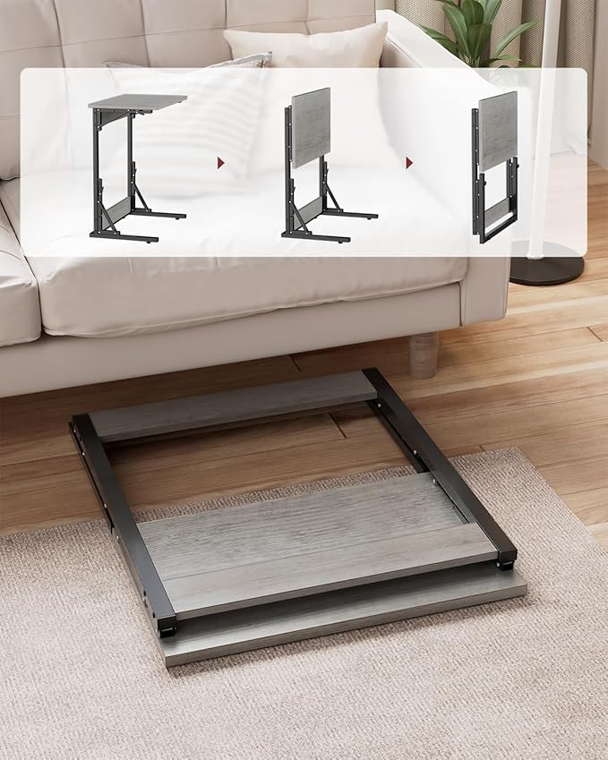 Tatub Folding TV Tray Table Set of 2, Small Sofa-Side Laptop Desk - Image 4